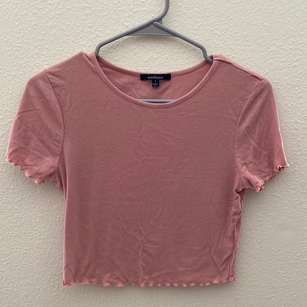Light Pink Crop Top